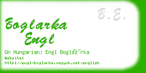 boglarka engl business card